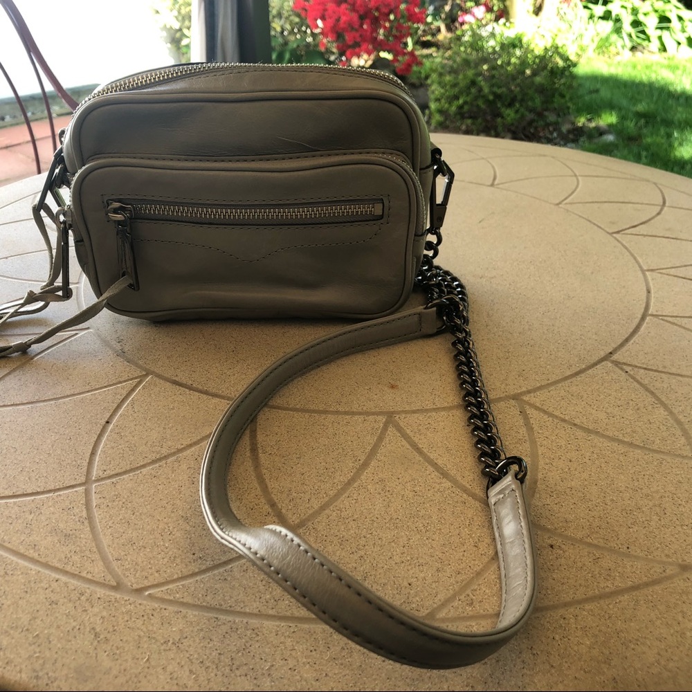 REBECCA MINKOFF LEATHER CROSSBODY BAG